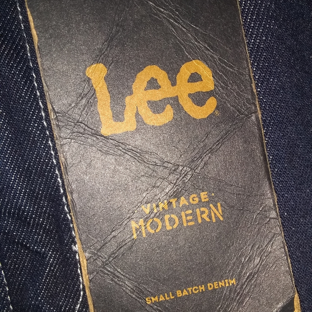 Lee Vintage Modern Nwt Dark High Rise Dungaree Carpenter Ankle Pants - Picture 3 of 14
